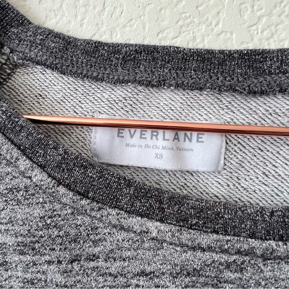 Everlane marled gray sweatshirt long sleeve - Picture 4 of 5